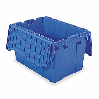 AKRO-MILS 39120BLUE F8959 Attached Lid Ctr Blue Solid Ind Grd Poly