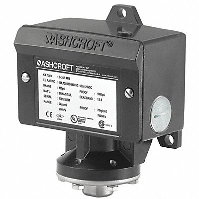 ASHCROFT B424VXCYLM15 PressureSwitch 1.5-15psi Diaphragm SPDT