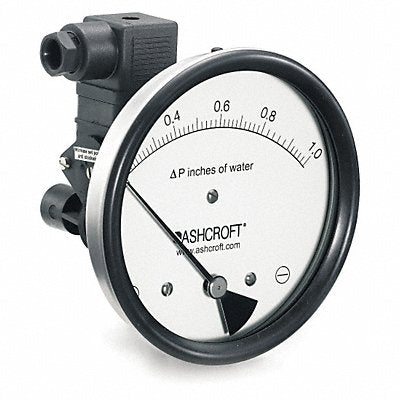ASHCROFT 451134EDRQMXV5CYLM1IWD H8425 Pressure Gauge 0 to 1 In H2O