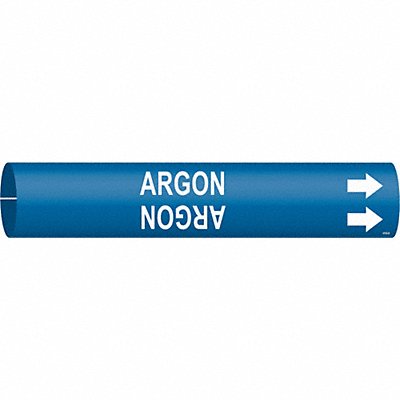 BRADY 4162D Pipe Marker Argon 2 13/16in H 2 4/5in W