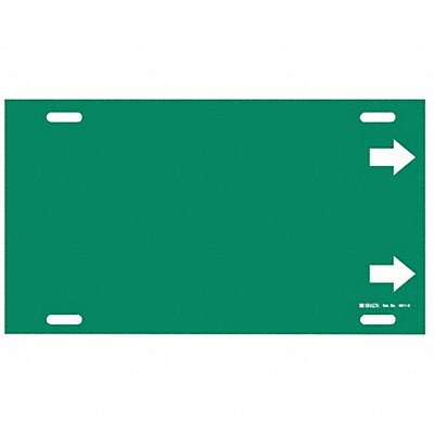 BRADY 4011H Pipe Marker 10 in H 32 in W
