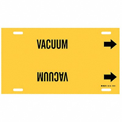 BRADY 4146G Pipe Marker Vacuum 10 in H 24 in W