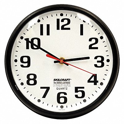 5LG34 ABILITY ONE 6645010000000 Wall Clock Analog Battery