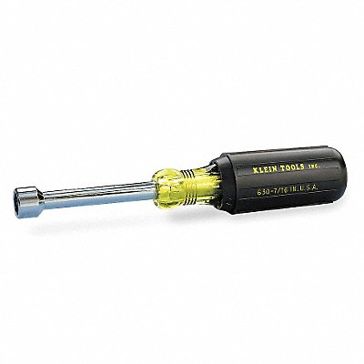KLEIN TOOLS 630716 Hollow Round Nut Driver 7/16 in
