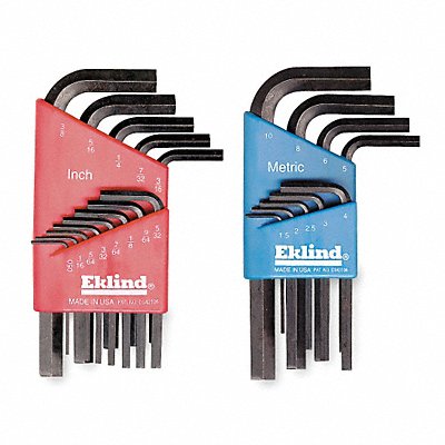 EKLIND 10122 Hex Key Set L 1 21/32 in to 4 19/64 in