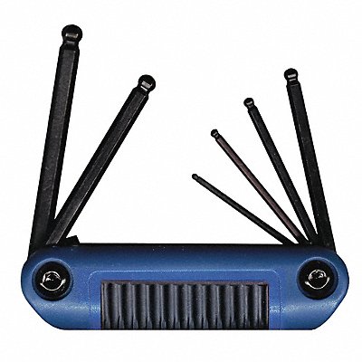 EKLIND 25169 Hex Key Set Folded 2 in to 3 19/64 in