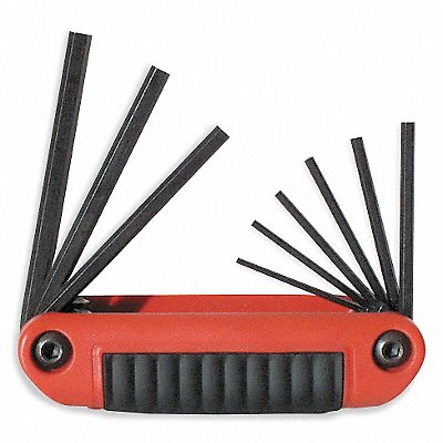 EKLIND 25911 Hex Key Set Folded 2 to3 to 45/64 in