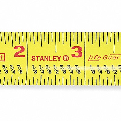 STANLEY 30454 Tape Measure 1 In x 25 ft Yellow In./Ft.