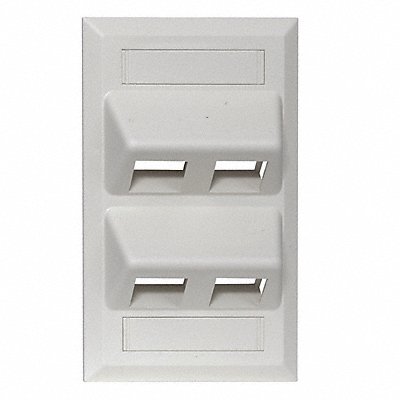HUBBELL PREMISE WIRING AFP14 Plate Angled 4 Port