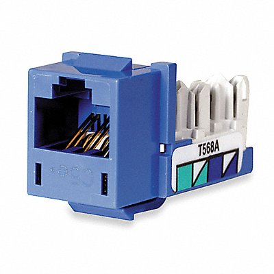 HUBBELL PREMISE WIRING HXJ5EB Jack Blue Cat5e Rj45