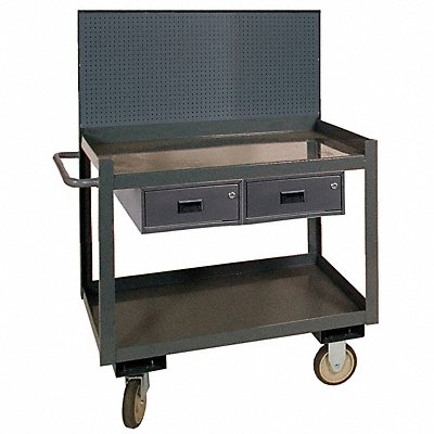 GRAINGER RSC24362PB2DR95 Mobile Wrkstion Steel 36 L 24 W 1 Shelf