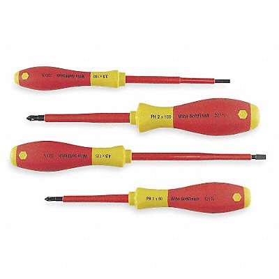 WIHA 32090 Insulated Screwdriver Set NmPcs4