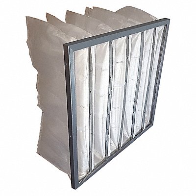 GRAINGER 6B652 Pocket Air Filter 24x24x14 MERV 8