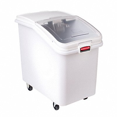 RUBBERMAID COMMERCIAL PRODUCTS FG360388WHT Mobile Bulk Storage 600 qt Cap. 29.75 L