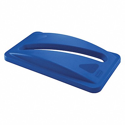 RUBBERMAID COMMERCIAL PRODUCTS FG270388BLUE Paper Slot Recycling Top Plastic Blue
