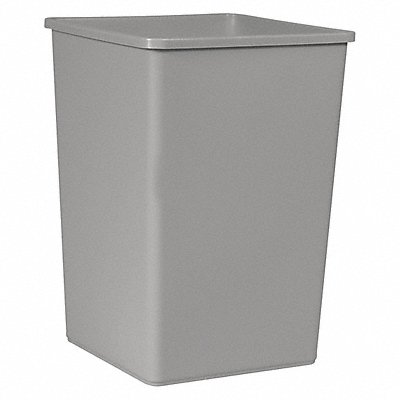 RUBBERMAID COMMERCIAL PRODUCTS FG395800Grey Garbage Can Square 35 gal Grey