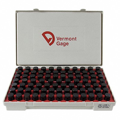 VERMONT GAGE 901100900 Black Oxide Coated Pin Gauge Set Dim Type