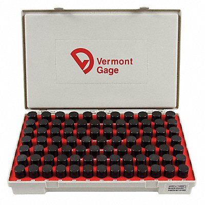 VERMONT GAGE 901101000 Black Oxide Coated Pin Gauge Set Dim Type