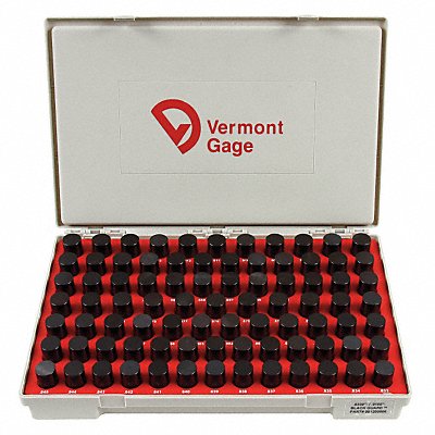 VERMONT GAGE 901200900 Black Oxide Coated Pin Gauge Set Dim Type
