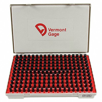 VERMONT GAGE 902100400 Black Oxide Coated Pin Gauge Set Metric