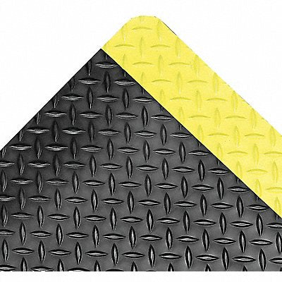 NOTRAX 975S0312BY Antifatigue Runner Black YllwBrdr 3x12ft