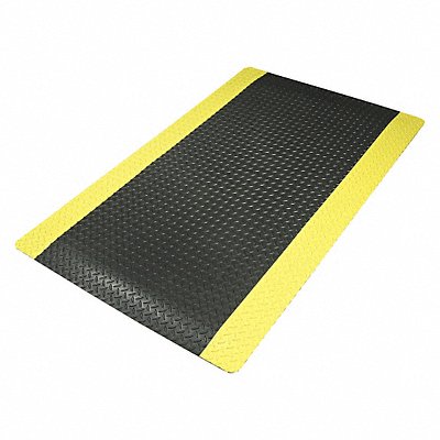 NOTRAX 479S0023YB Antifatigue Mat Black YllwBrdr 2ft.x3ft.