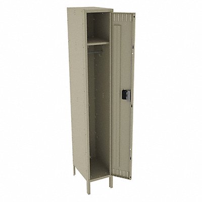 TENNSCO STK1218721SD F0411 Locker 1x1Locker Sand 78 x12 x18 Unassembled