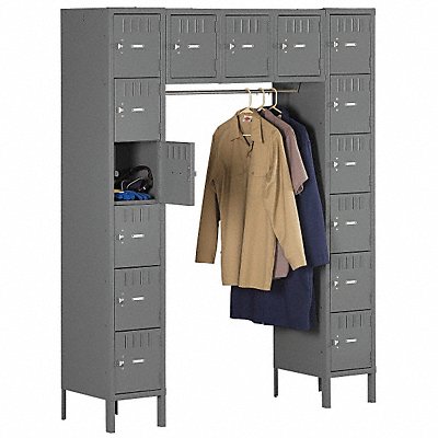 TENNSCO SRS6018781MG Bx Locker 6x5Locker Grey 78 x60 x18 Assm