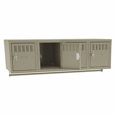 TENNSCO BS11218124SD K7522 Bx Locker 1x4Locker Sand 12 x48 x18 Assm