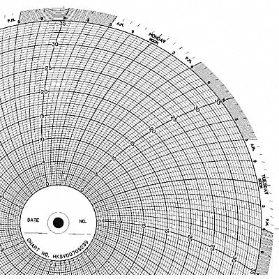 GRAPHIC CONTROLS CLHHKSV0070S239 M6780 Circular Paper Chart 7 day 100 pkg