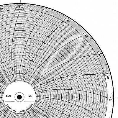 GRAPHIC CONTROLS CLHGDTW0100S027 M6781 Circular Paper Chart 24 hr 100 pkg