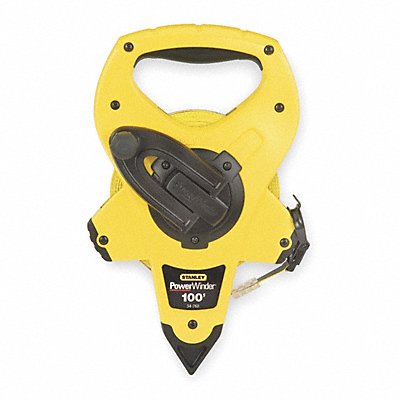 STANLEY 34760 Tape Measure 1/2 Inx100 ft Yellow/Black