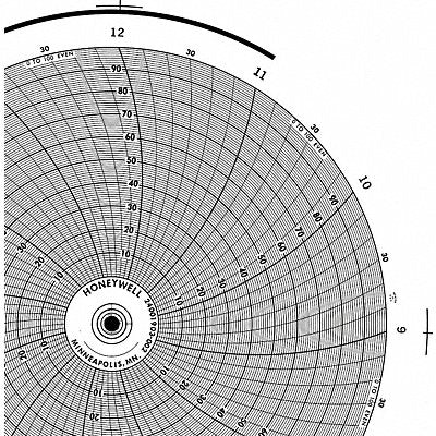 HONEYWELL BN24001903002 Circular Paper Chart 12 hr 100 pkg