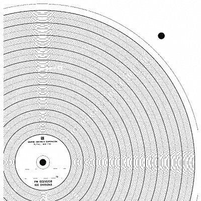 GRAPHIC CONTROLS PW00215208 Circular Paper Chart 100 pkg