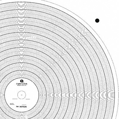 GRAPHIC CONTROLS PW00215216 Circular Paper Chart 100 pkg