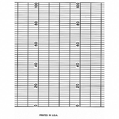 GRAPHIC CONTROLS CLHGD204552 Fanfold Paper Strip Chart 1 pkg