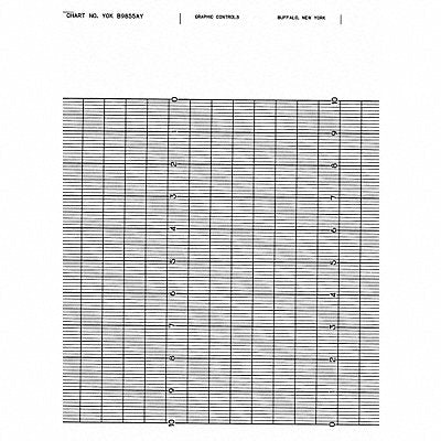 GRAPHIC CONTROLS YOKB9855AY Fanfold Paper Strip Chart 1 pkg