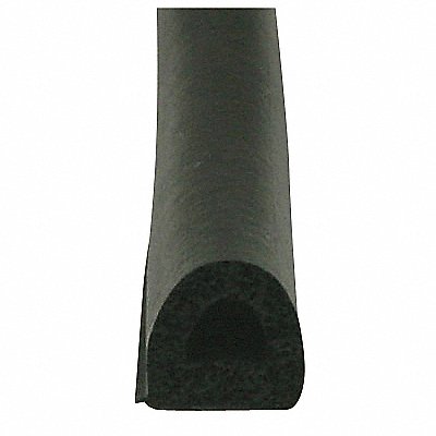 GRAINGER 29520206 Weatherstrip D Black Length 200 Ft..