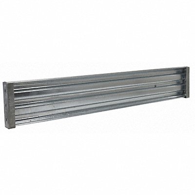 GRAINGER GRF3RDI8HDG Guard Rail 8 ft L 15 in H
