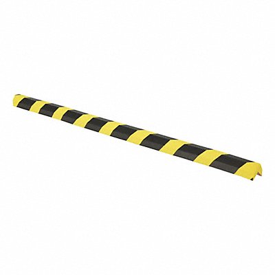 GRAINGER FEGD Corner Guard 40 Hx1-1/2 W Black/Yellow
