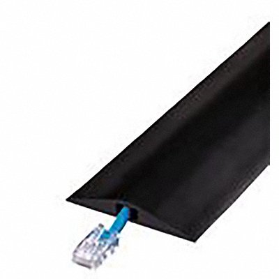CHECKERS RFD110 Cable Protector 1 Channel Black 10 ft L