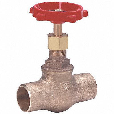 MILWAUKEE VALVE 1502114 Globe Valve 1-1/4 Bronze Socket 200 psi