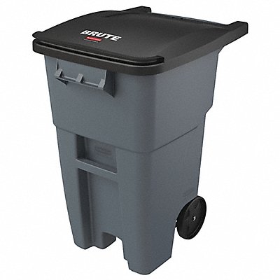 RUBBERMAID COMMERCIAL PRODUCTS FG9W2700Grey Garbage Can 50 gal Grey Plastic