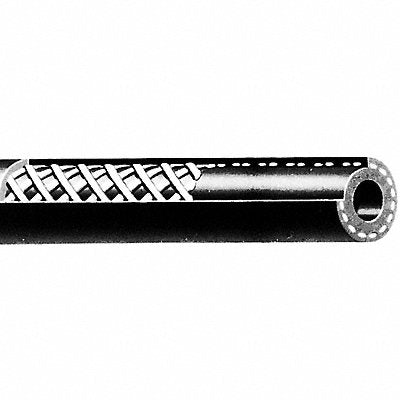 GATES 27006 Fuel Hose 1/2 ID x 25 ft L Black