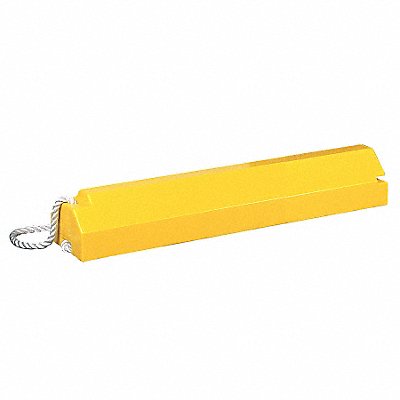 CHECKERS AC6820LR Airplane Chock 6 In H Urethane Yellow