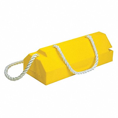 CHECKERS AC6820LRRP Airplane Chock 6 In Urethane Yellow