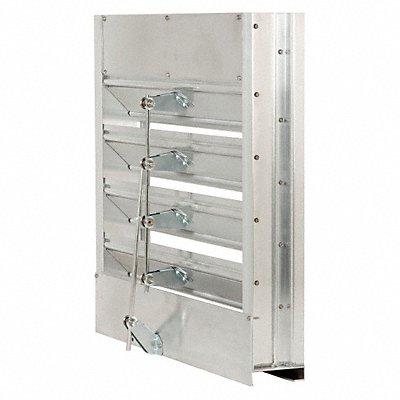 DAYTON 5NKH7 Combo Louver Damper Adj 23-1/2 H Alum