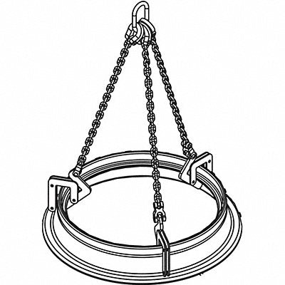 CALDWELL MCL34 Manhole Sleeve Lifter 1500 lb Load Cap