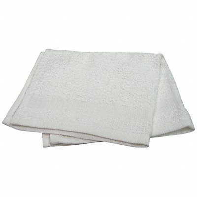 R R TEXTILE 61210 Wash Cloth 12x12 In White PK12