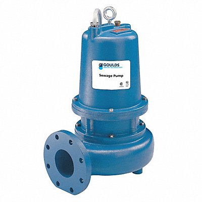 GOULDS WATER TECHNOLOGY WS3032D4 3 HP Sewage Ejector Pump 230VAC